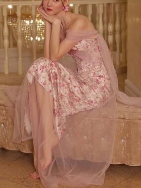 LaceMade corset dress Floral Disc Fairy Corset dress